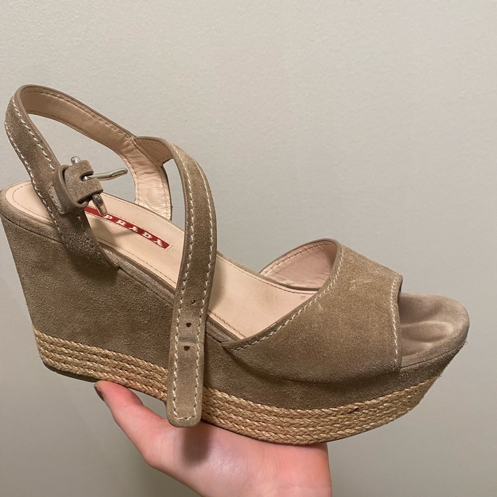 AUTHENTIC PRADA WEDGES. Size euro 39. Used but in good condition.
